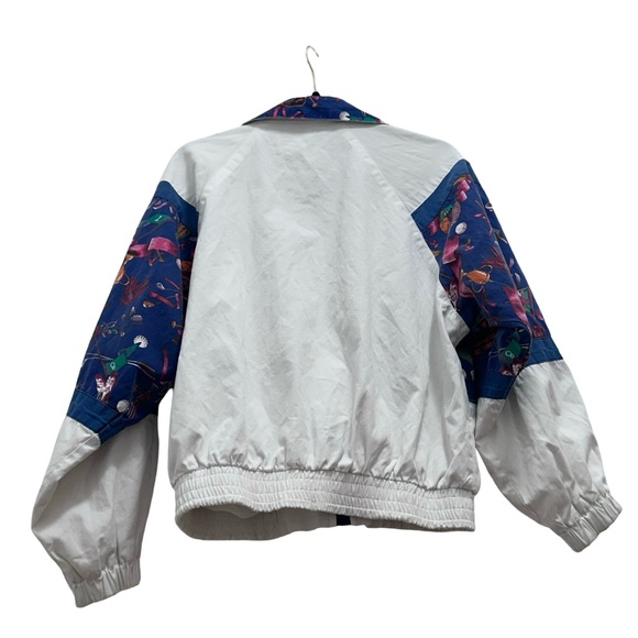 Vintage 80’s LINE-UP Golf themed Bomber Jacket - 100% cotton - Picture 2 of 14